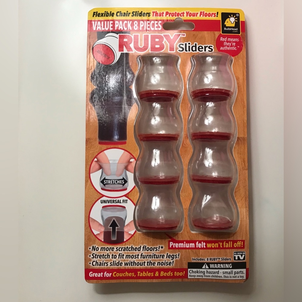 Ruby Sliders - furniture leg covers/sliders